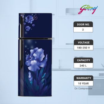 Godrej fridge 240 ltr on sale double door