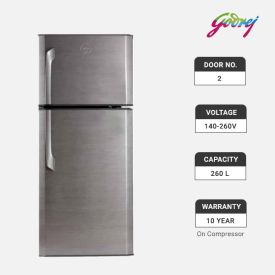 Godrej Double Door Refrigerator 260ltr RT GFE 3000BD SL SR